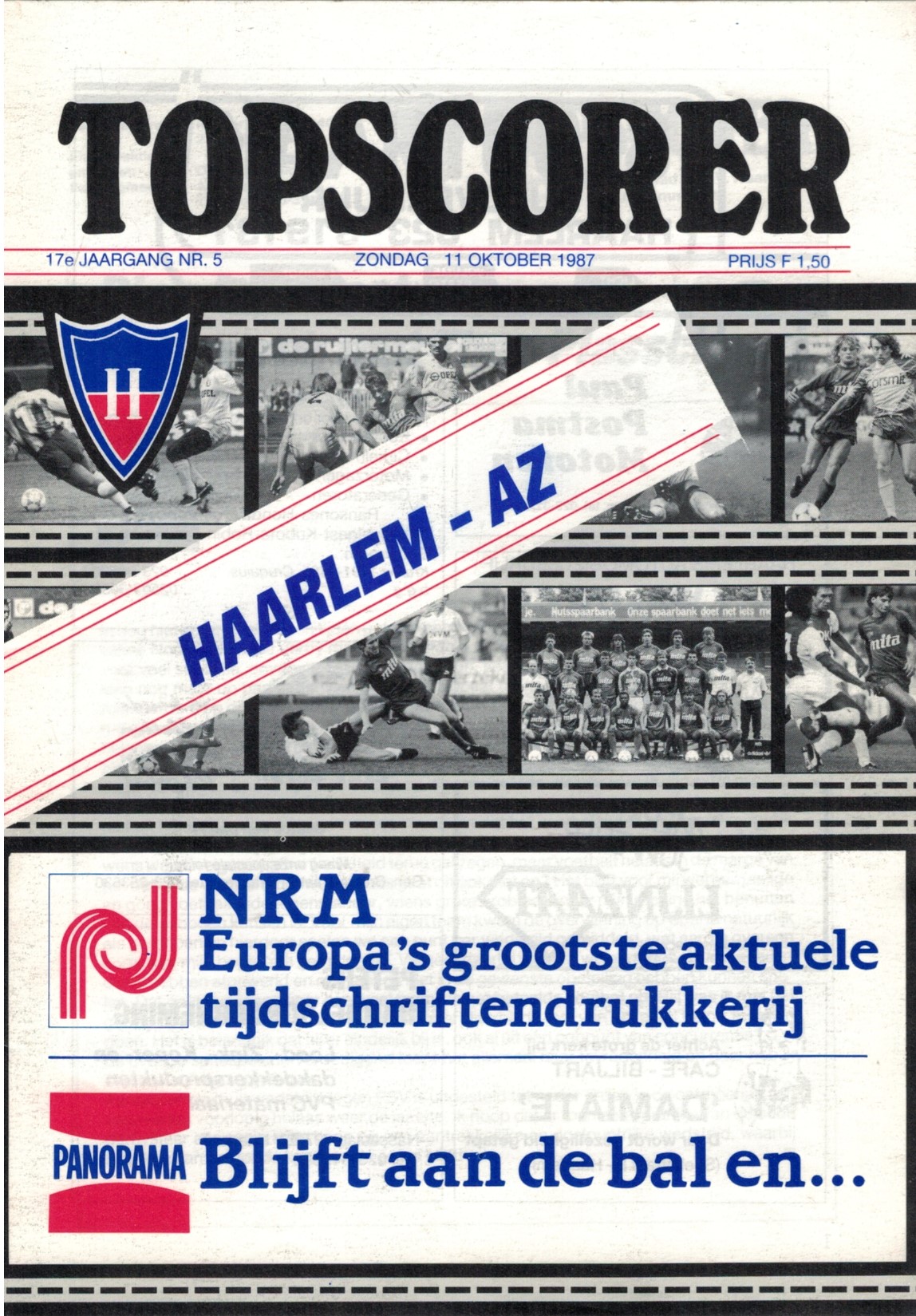AZ Programma 11-okt-1987 Haarlem uit